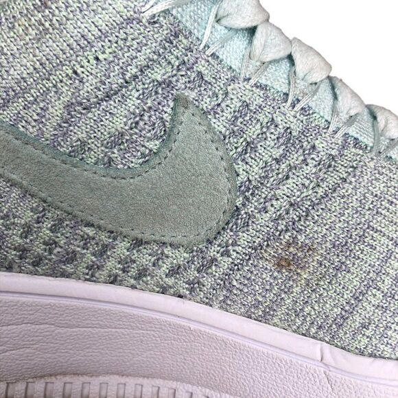 RARE 2016 Nike Air Force 1 Flyknit Low Glacier Blue - Picture 14 of 16